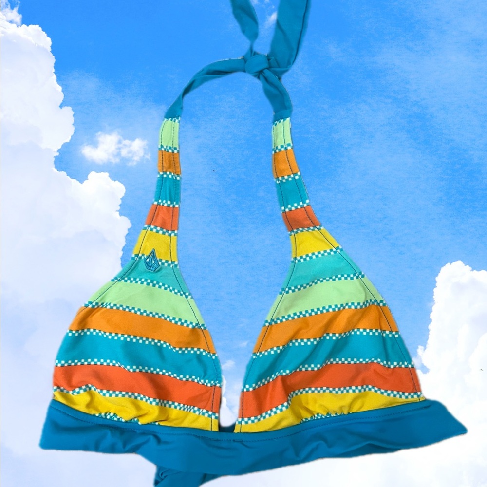 Volcom halter reversible bikini top